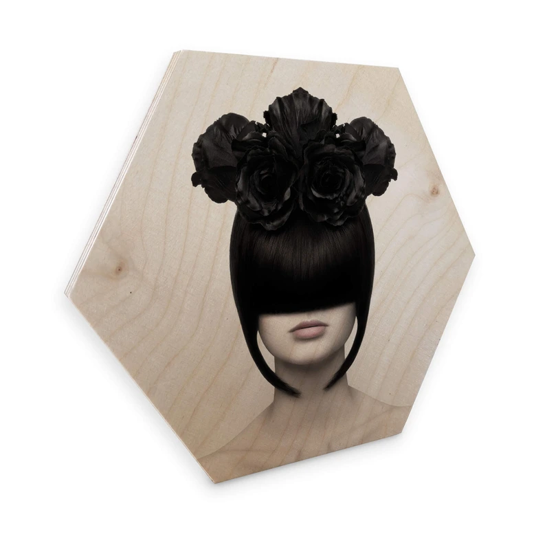 Hexagon - Holz Birke-Furnier - Nemcekova - Black Widow 