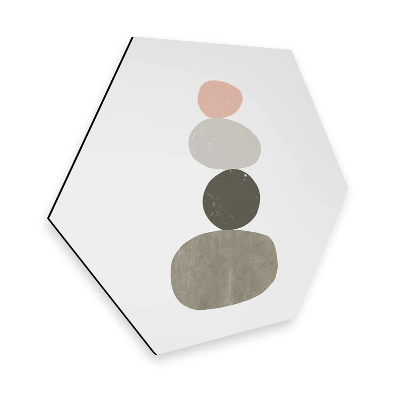 Hexagon - Alu-Dibond Nouveauprints - Sten 1 