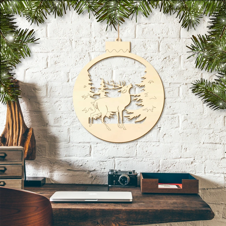 Decoro natalizio - Cervo 