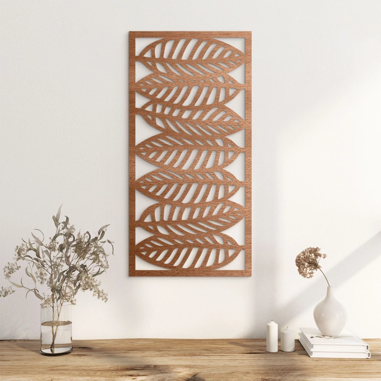Wooden Wall Decoration Mahogany Veneer 