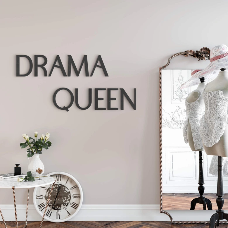 MDF Decoratie Drama Queen 