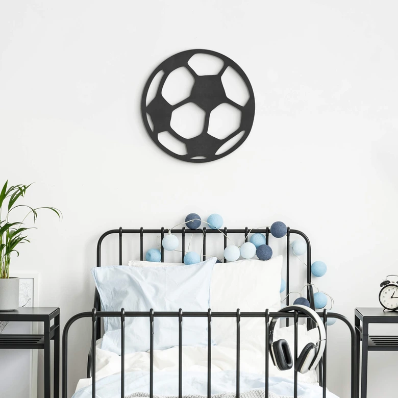Kinderzimmer MDF Wanddeko Fußball 