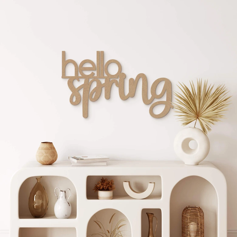 MDF Decoratie hello spring 