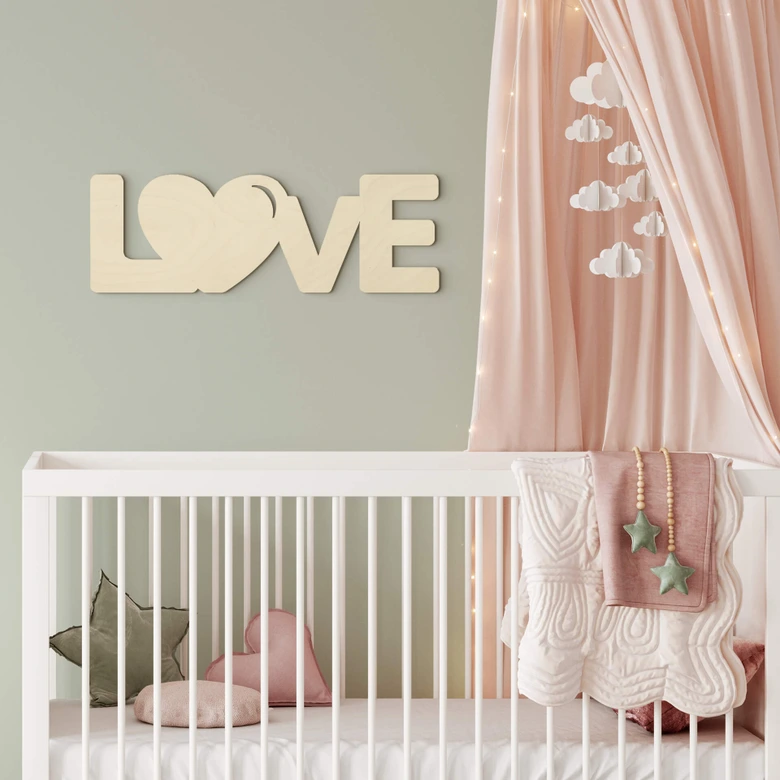 Drewniane litery Love 