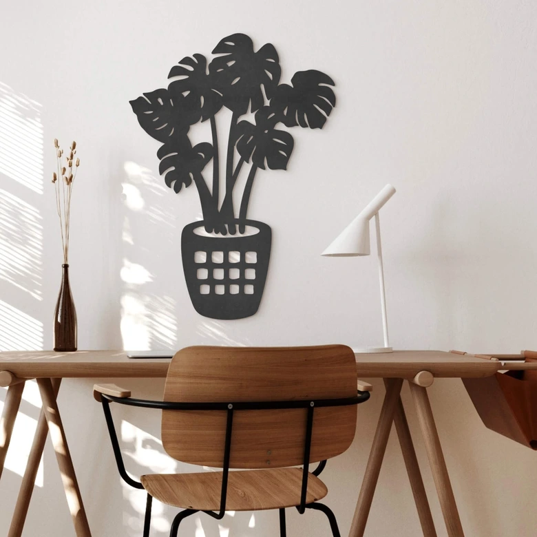 MDF Decoratie Monstera Plant 