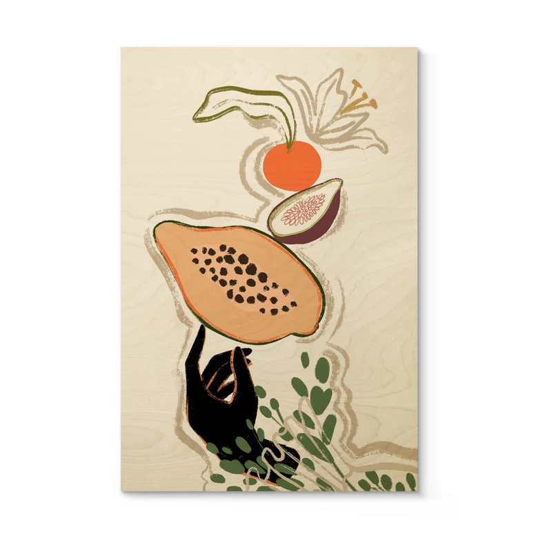 Holzbild Arty Guava - Papaya Balance 