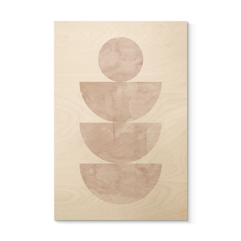 Holzbild Geometrisches Gleichgewicht - Abstrakte Komposition - Costa 