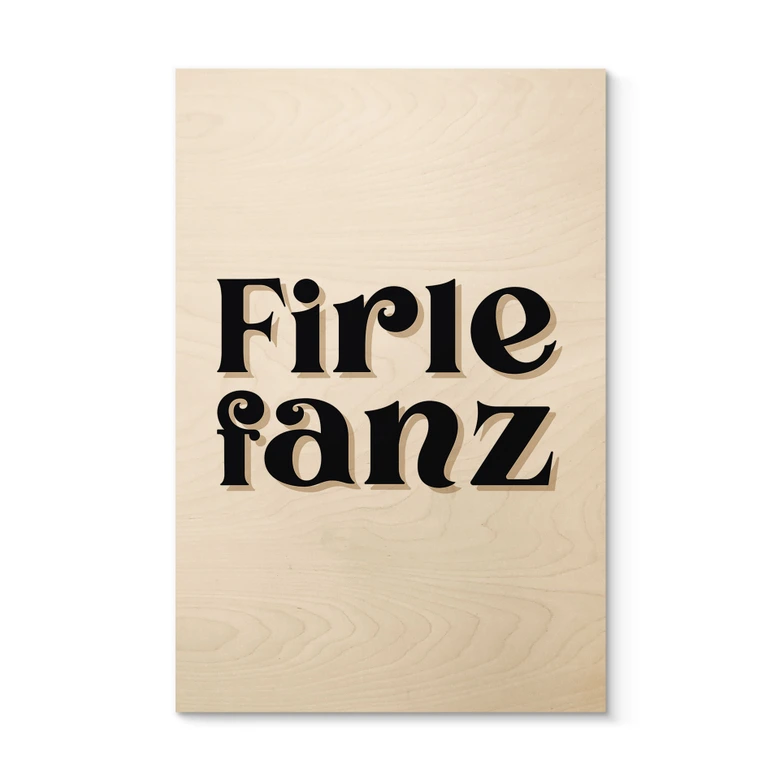 Holzbild Firlefanz 