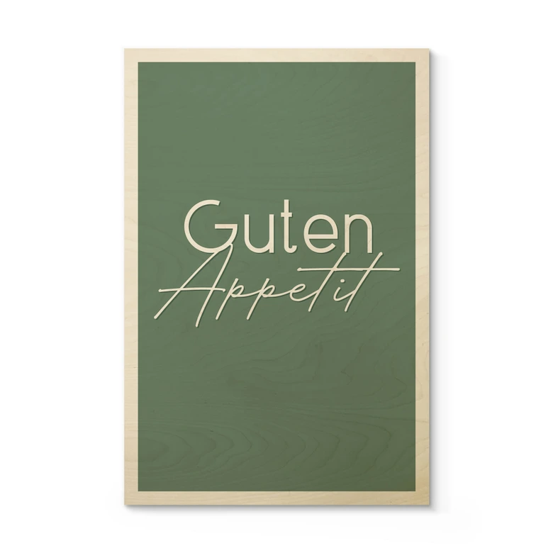 Holzbild Guten Appetit 