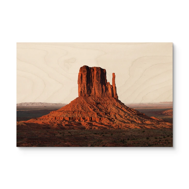 Holzbild Felsformation in Monument Valley - Hugonnard 