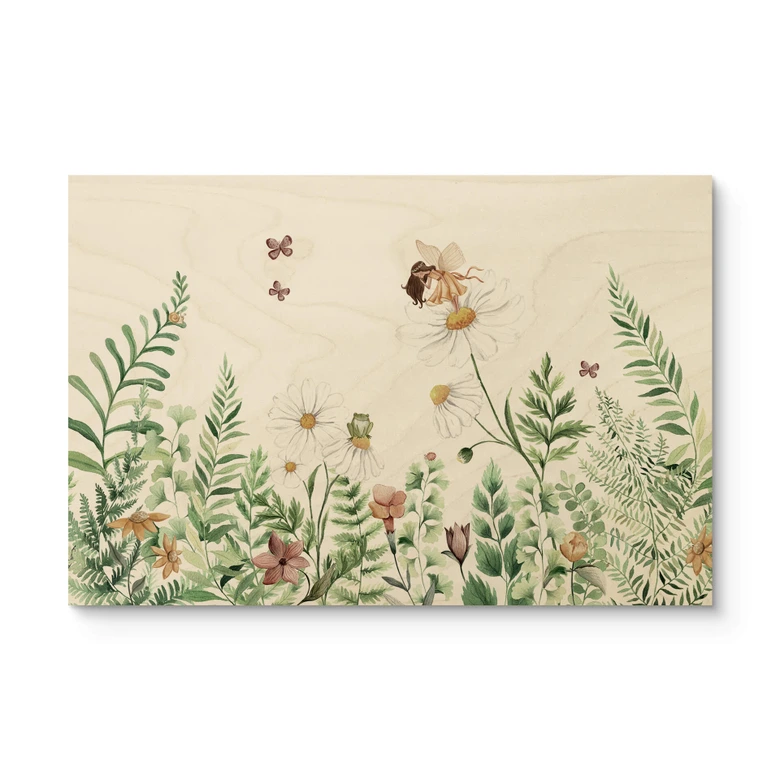 Holzbild Kikki Belle - Feengarten 