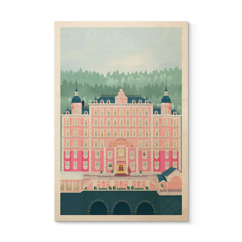 Holzbild Grand Budapest Hotel - Lizde 