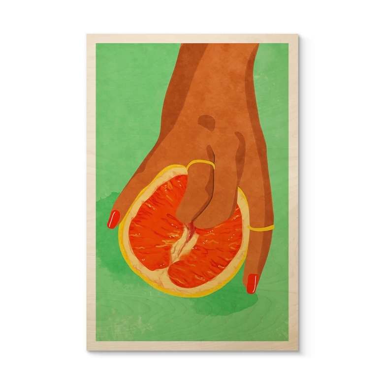 Holzbild Sinnliche Berührungen - Oltmanns 