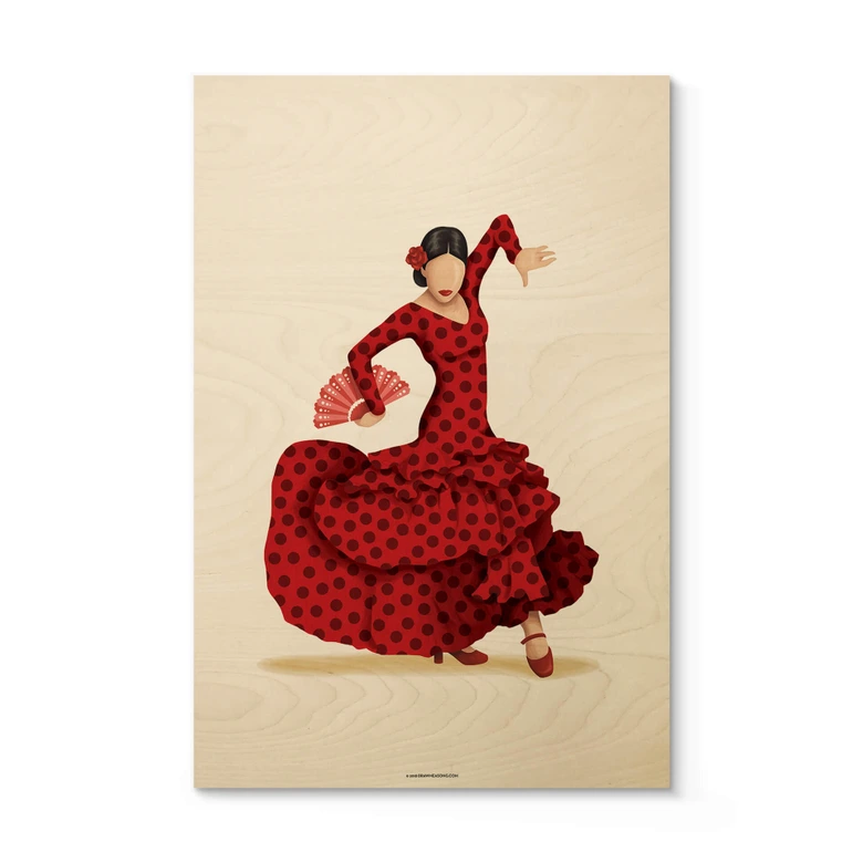 Holzbild Tohmé - Flamenco 