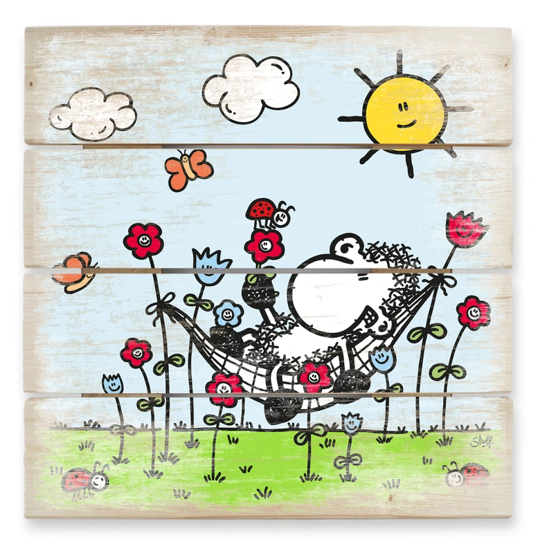 Holzbild sheepworld Ganz viel nix - 40x41,5 cm 