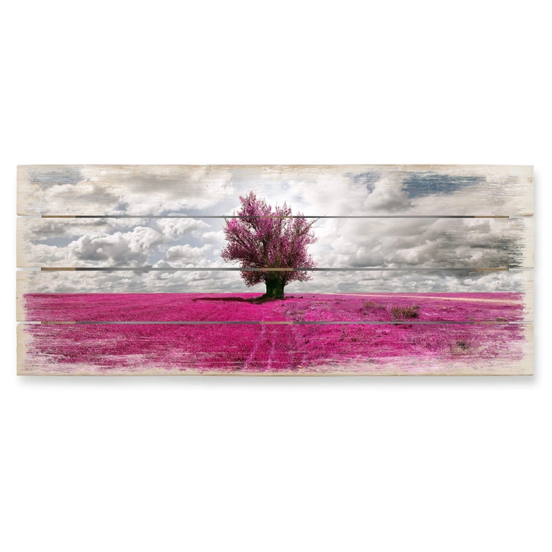 Houten Wanddecoratie De Eenzame Boom - Panorama 