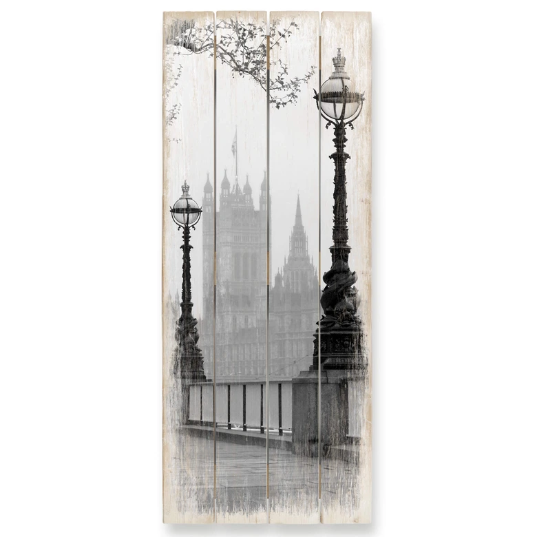 Holzbild Palace of Westminster - Panorama 