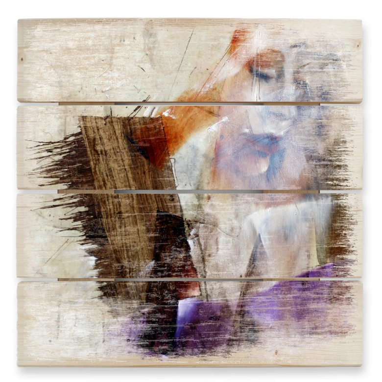 Holzbild Schmucker - Momentaufnahme - 40x41,5 cm 