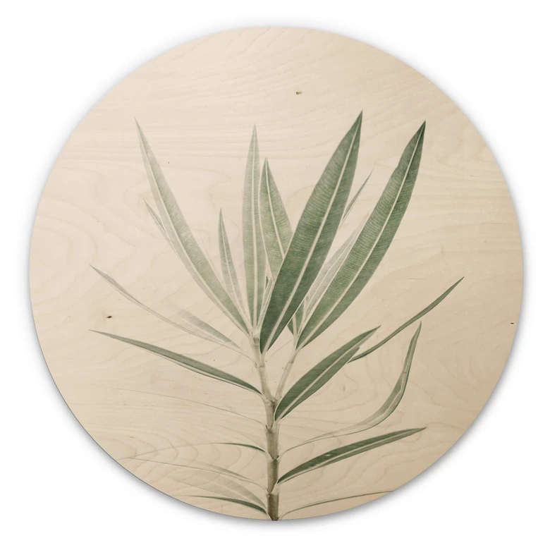 Holzbild Sisi & Seb - Oleander - Rund 