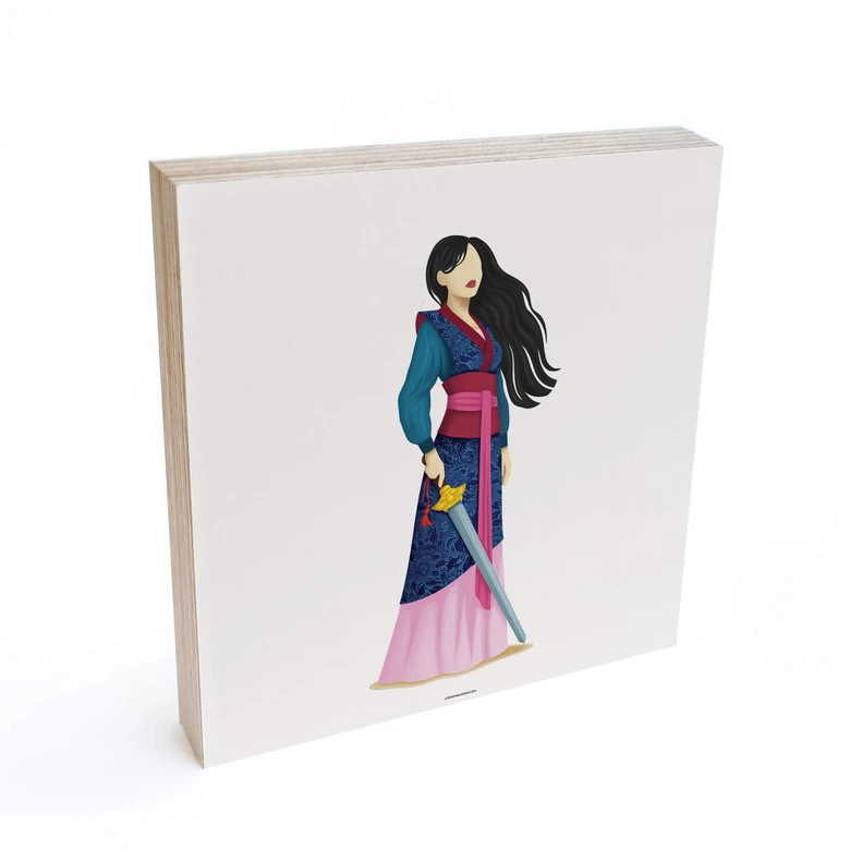 Billede af træ til at sætte op - Tohmé - Mulan - 15x15 cm 