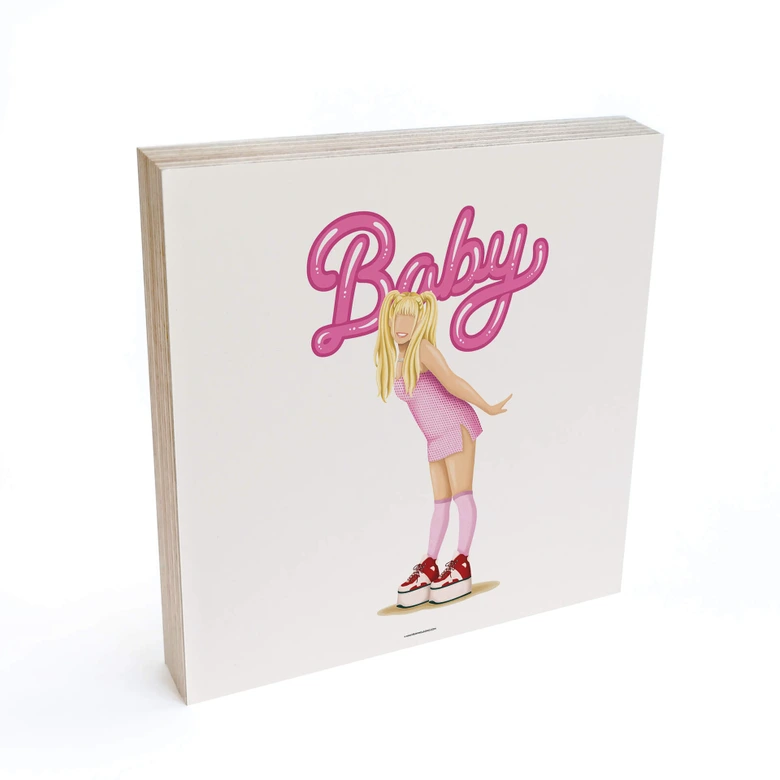 Bloc en bois à poser Tohmé - Baby - 15x15 cm 