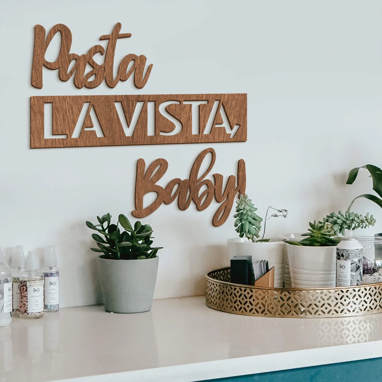 Wood deco Mahogany - Pasta la Vista, Baby 