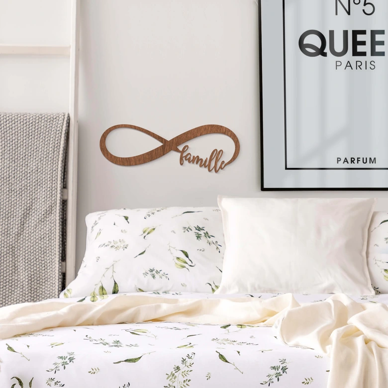 Arte en madera de caoba - Infinite Infiniment Famille 