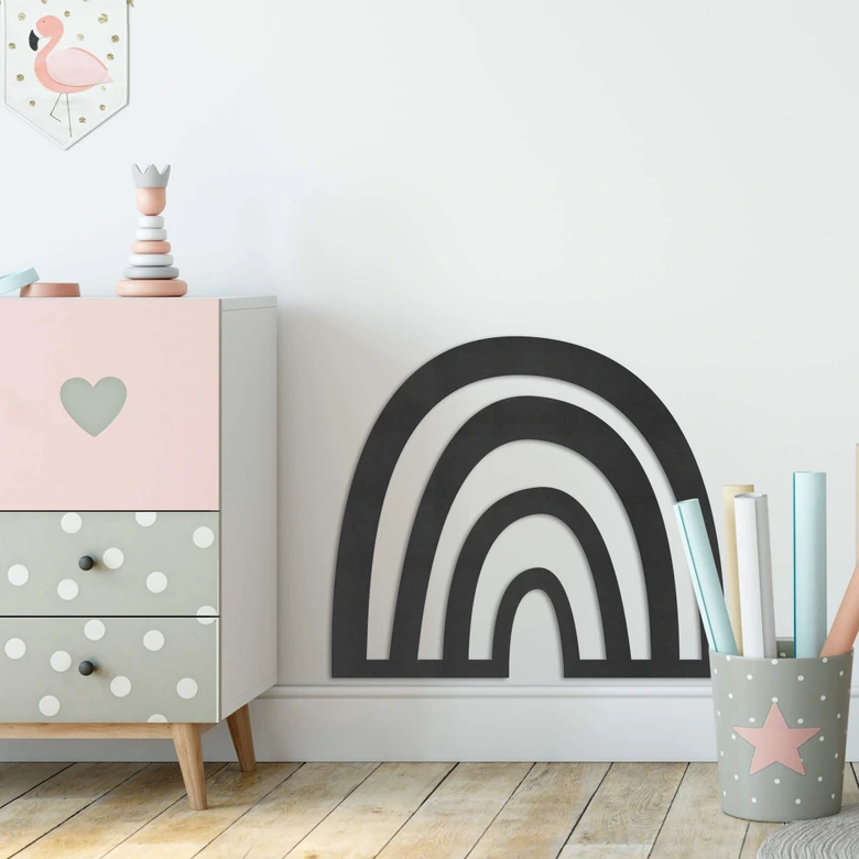 MDF - Decoración en madera - Arco iris 
