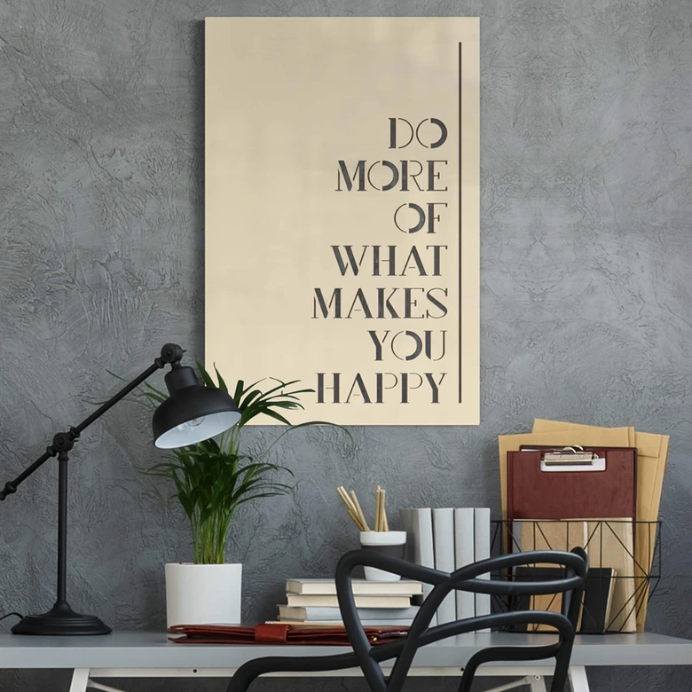 Dekobild Pappel - Do more of what makes you happy 