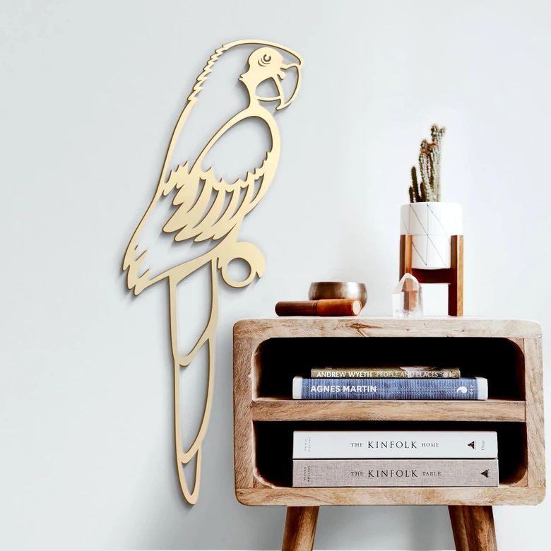 Holzkunst Pappel - Papagei 