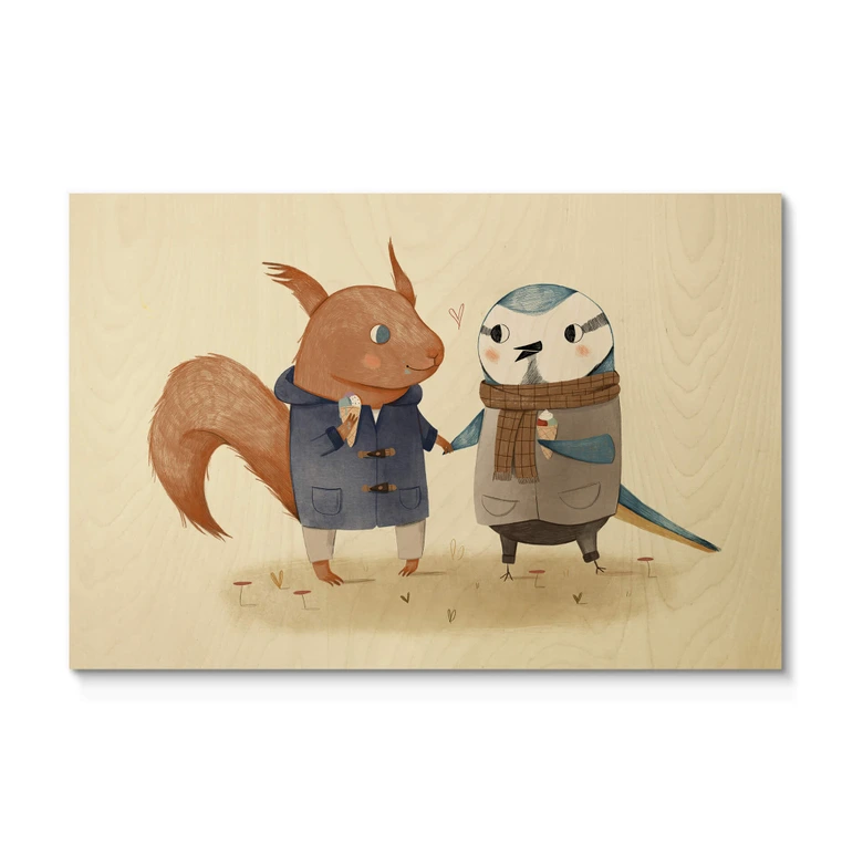 Holzbild Loske - Eiscreme 