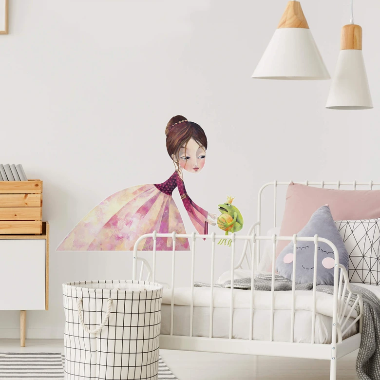 Muursticker Blanz – De prinses en de kikker 