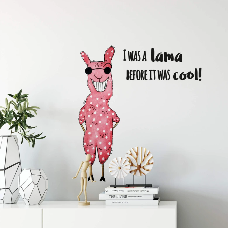 Wandtattoo Hagenmeyer - I was a lama, before it was cool! 