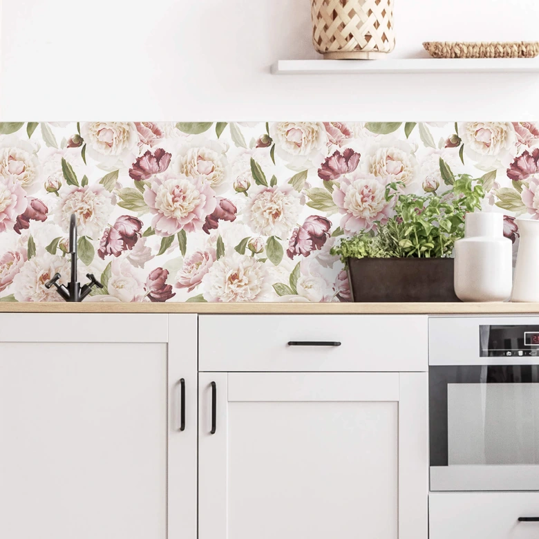 Küchenrückwand UN Designs - Vintageblüten 