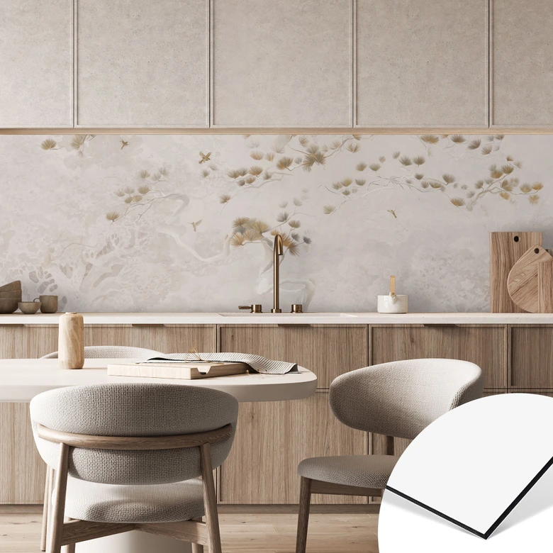 Küchenrückwand Elegante Kiefer im asiatischen Stil - Ms Tiff 