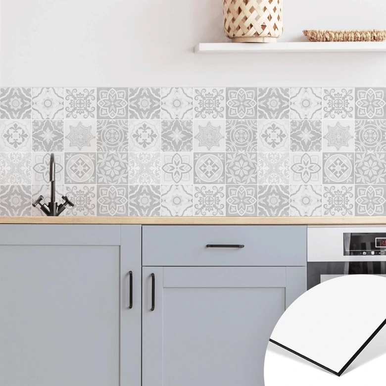 Küchenrückwand Ornamente - Betonoptik 03 