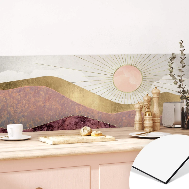 Küchenrückwand SpaceFrog Designs - Rosa Sonne 