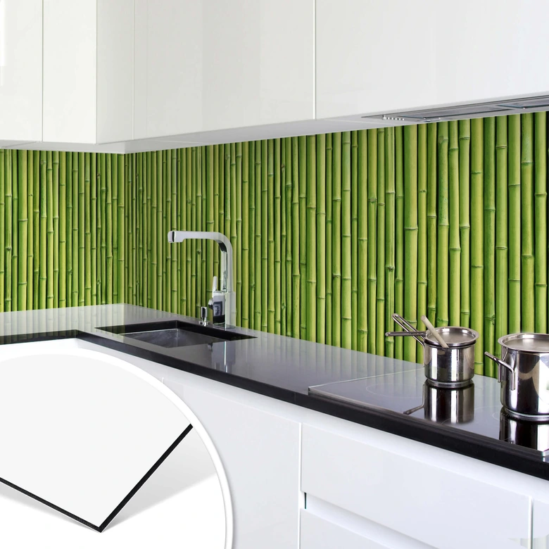 Küchenrückwand - Alu-Dibond - Bambus Panorama 