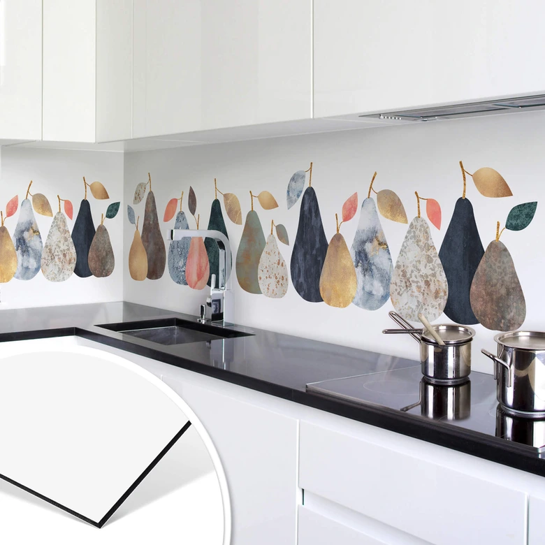 Keukenachterwand Fredriksson - Colorful Pears 
