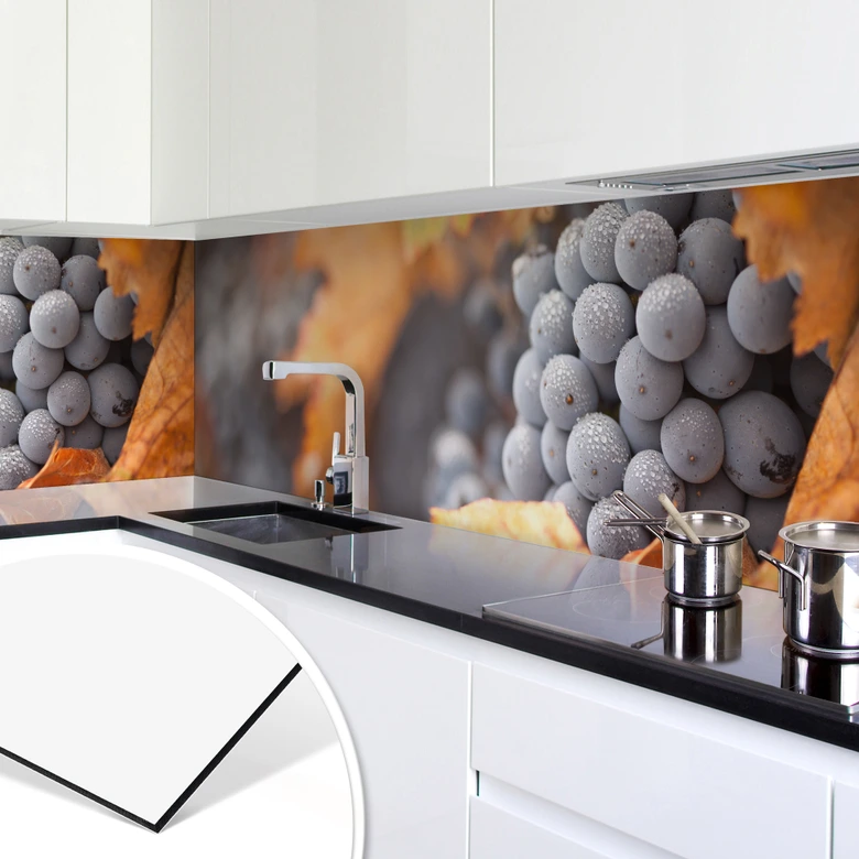 Keukenachterwand - Druiven in de herfst 