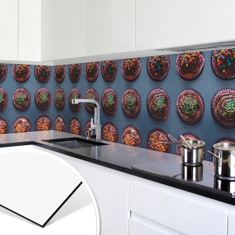 Küchenrückwand - Alu-Dibond - Birthday Muffins 