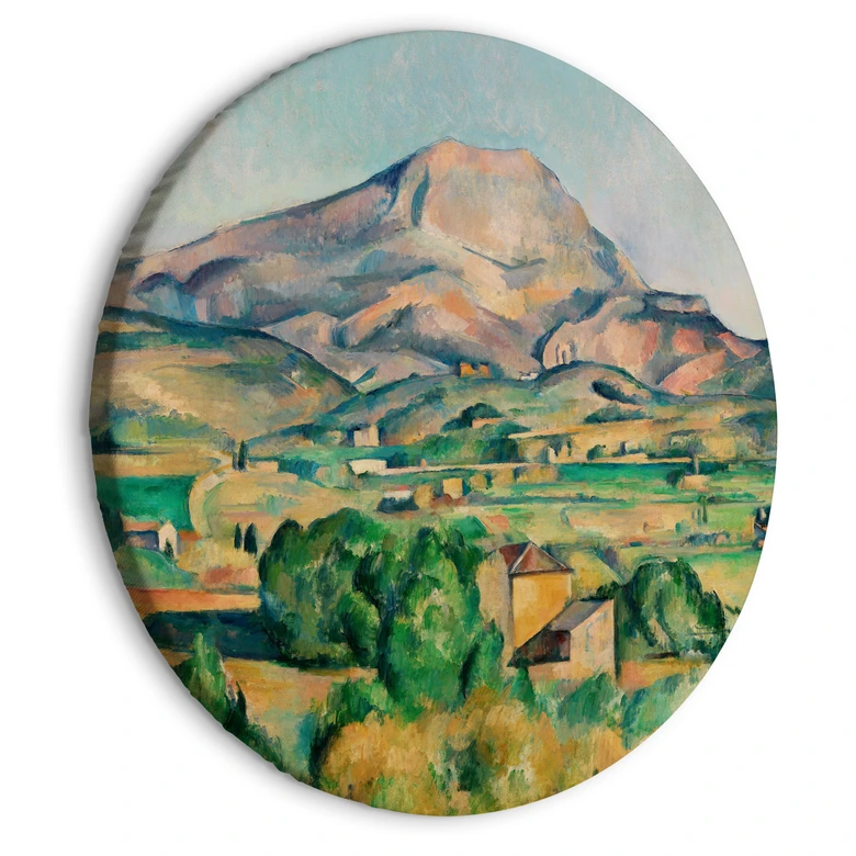 Rundes Leinwandbild Cézanne - Mont Sainte-Victoire 