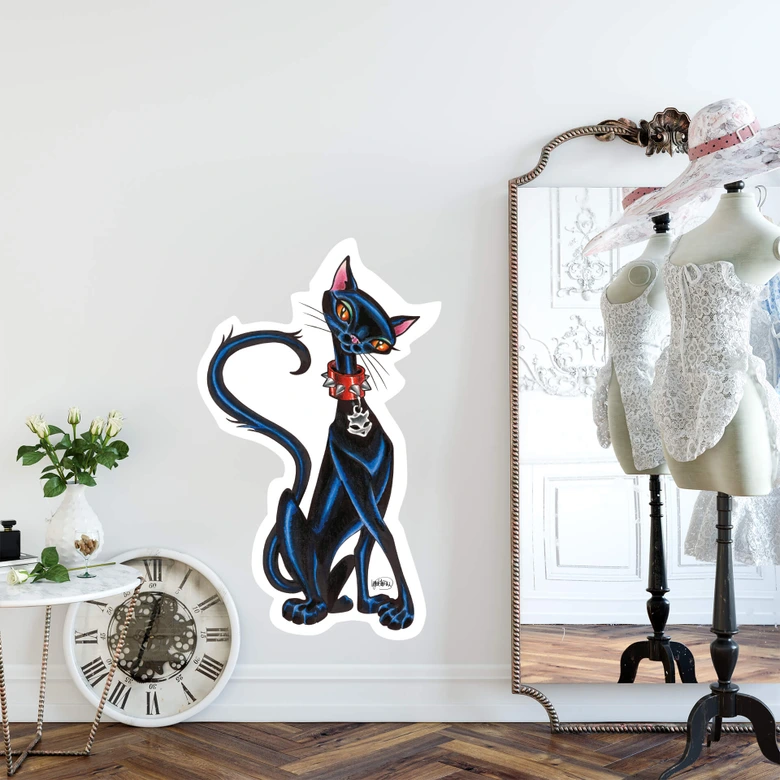 Wandtattoo LA Ink Siamkatze 