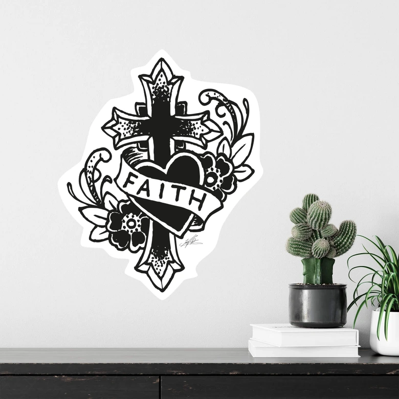 Wandtattoo LA Ink Faith 