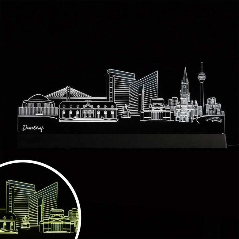 LED Skyline Düsseldorf 