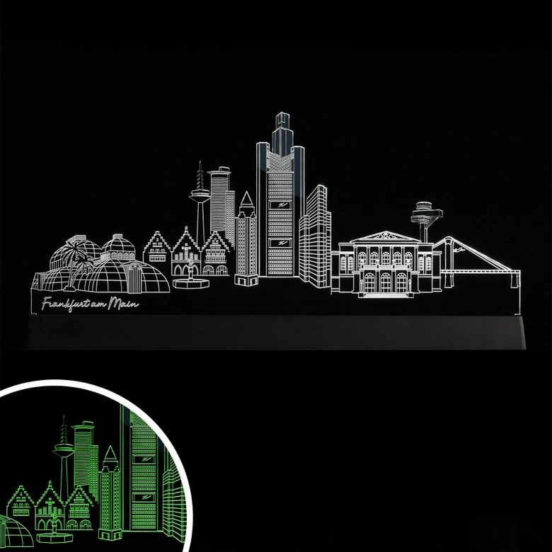 LED Skyline Frankfurt am Main 