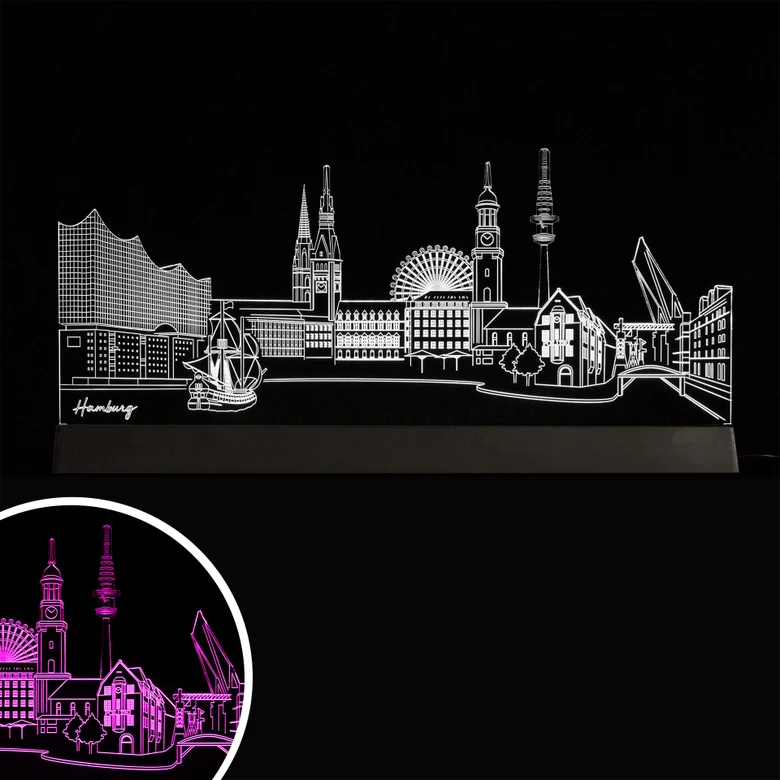 LED Skyline Hamburg 
