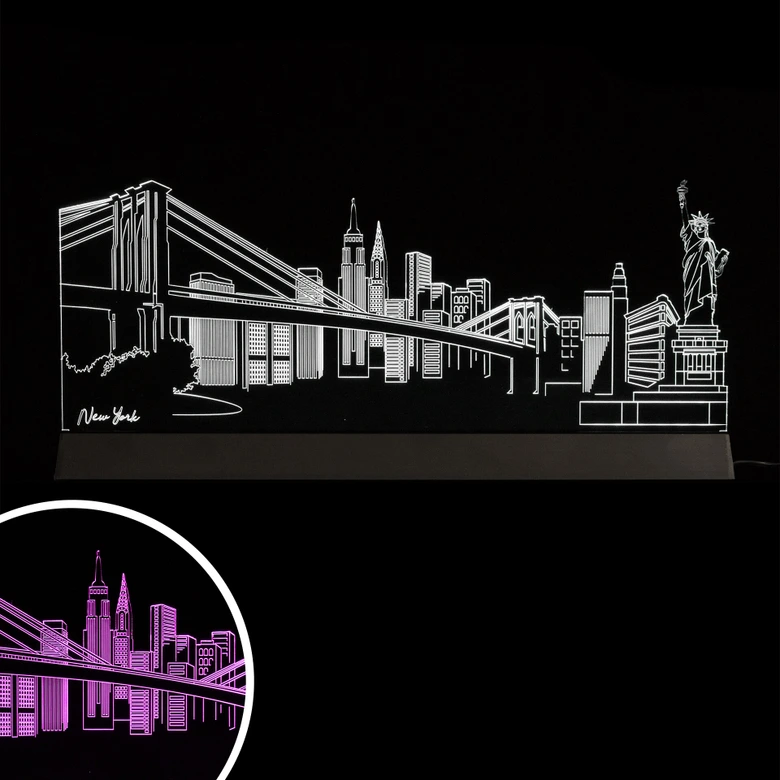 LED Skyline New York 