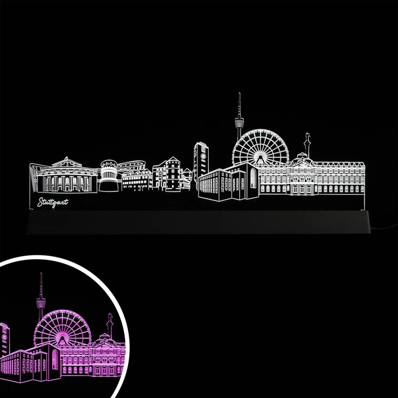 LED Skyline Stuttgart 