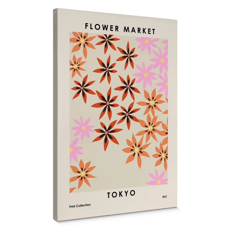 Tableau sur toile NKTN - Marché aux fleurs - Tokyo 